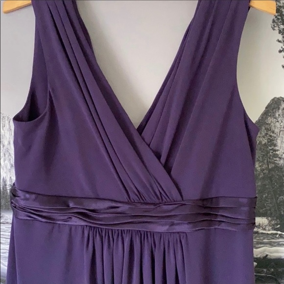 David’s Bridal Sleeveless Jersey Dress Charmeuse - Picture 3 of 8